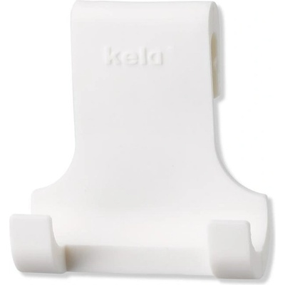 Kela Закачалка kela tim за стъклена врата или параван - бяла (kela 20620)