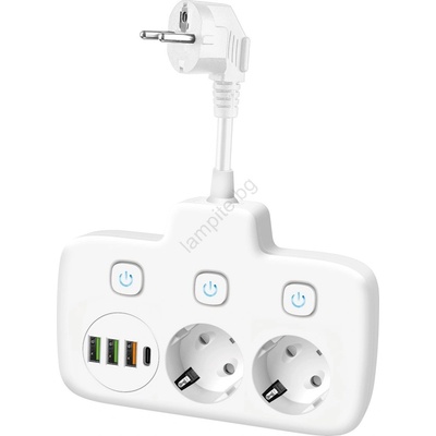 Kobi 3 Plug + 4 USB Switch (KB0444)