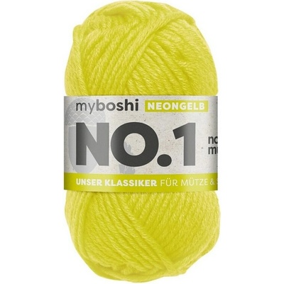 Příze myboshi NO.1 Neonová žlutá