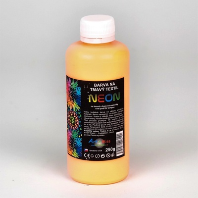 Barva na tmavý textil neon září pod UV světlem 250g 71 neon žlutá