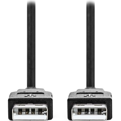 Nedis CCGL60000BK50 USB 2.0/ zástrčka USB-A - zástrčka USB-A, 5m, černý