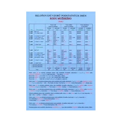 Skloňování vzorů podstatných jmen rodu mužského