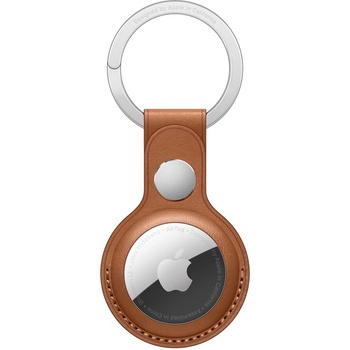 Image 1 of Apple AirTag Leather Key Ring - saddle brown MX4M2ZM/A