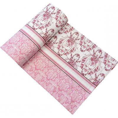 METRÁŽ Bavlněné plátno krep SPRING ROSE, šíře 240cm