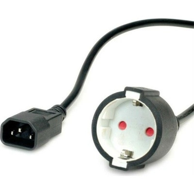 Value Kabel síťový pro výstup UPS, IEC320 C14-CEE 7/3(F), 0,3m, černý - 19.99.1117
