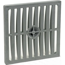 Technodrain Rošt pochôdzny A15 pre revíznu šachtu WELLDRAIN plastový 400 x 400 mm sivý