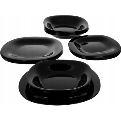 LUMINARC Súprava riadu Luminarc Carine jedálenský servis z tvrdeného skla 6 osôb 18 ks