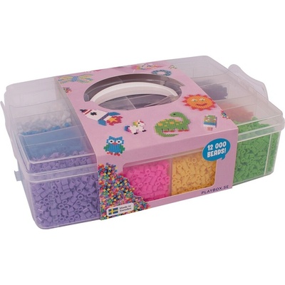 Playbox Zažehlovací korálky v boxu – 12 000 barevných korálků 5 mm MIDI – Zboží Dáma