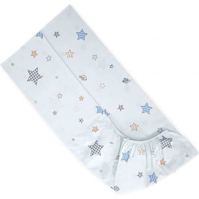 Lorelli Чаршаф с ластик Lorelli - Bear with Swing, 70 x 140 x 15 cm, Син (20051346901)