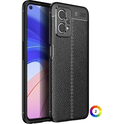 OPPO Realme 9 Pro Удароустойчив Litchi Skin Калъф и Протектор