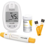 Microlife Insulini BX-M060 в комплект с 300 броя тест ленти за глюкоза BK-SG1, система за мултимониторинг на кръвна захар, общ холестерол и пикочна киселина (BX-M060 + BK-SG1)
