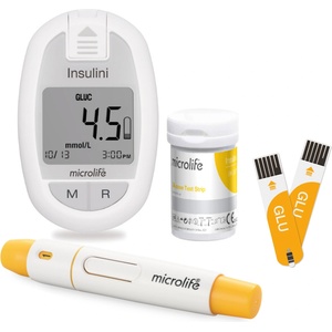 Microlife Insulini BX-M060 в комплект с 300 броя тест ленти за глюкоза BK-SG1, система за мултимониторинг на кръвна захар, общ холестерол и пикочна киселина (BX-M060 + BK-SG1)