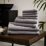 Catherine Lansfield Хавлиена кърпа Catherine Lansfield Quick Dry Cotton 8 Piece Towel Set - Grey