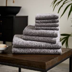 Catherine Lansfield Хавлиена кърпа Catherine Lansfield Quick Dry Cotton 8 Piece Towel Set - Grey