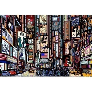 DIMEX ART Флизелинов фототапет таймс скуеър 375 x 250 см