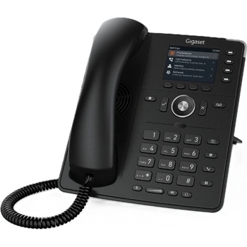 Gigaset VoIP телефон Gigaset P710 IP PRO, 2.8" цветен дисплей, 6 SIP акаунта, PoE, LAN, черен (P710 IP PRO)