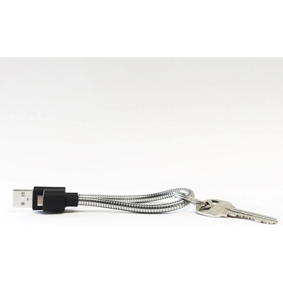 Fuse Chicken Стоманен MicroUSB кабел (ключодържател) за устройства с MicroUSB - Fuse Chicken Titan Loop M (25 см. )