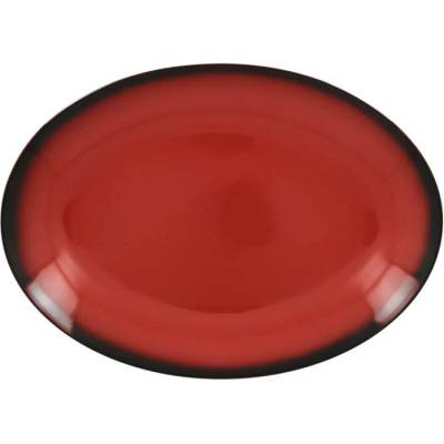 RAK Porcelain Talíř oválný 32 x 23 cm červená RAK-LENNOP32RD