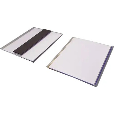 Magnetická lišta, držák regálových štítků, typ V – 80×100 mm, balení 100 ks