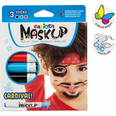 CARIOCA MASK UP CARNIVAL sada 3ks