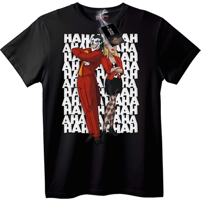 NOONEBRAND Тениска Joker и Harley Quinn - 2XL, Black