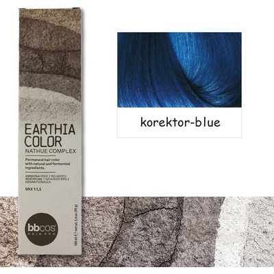 BBcos barva na vlasy Earthia Color BLUE korektor 100 ml