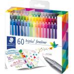 STAEDTLER Fineliner Triplus 0, 3мм асорти (60) (334 C60)