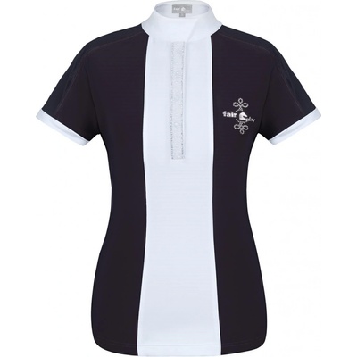 Fair Play Závodní jezdecké triko s krátkým rukávem a perličkami CLAIRE LS Světle modrá