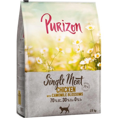 Purizon Single Meat kuracie s kvetmi harmančeka 2,5 kg