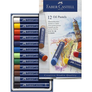 Faber-Castell Pastely olejové pap.krabička 12ks 127012
