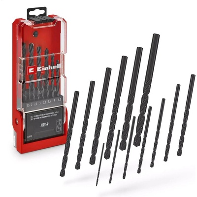 Einhell Комплект свредла за метал Einhell HSS-R DIN 338, 423013 - 1.5-6.5 mm, 13 части (423013)
