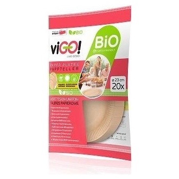 QUICKPACK viGO! Taniere papierové hnedé 23cm