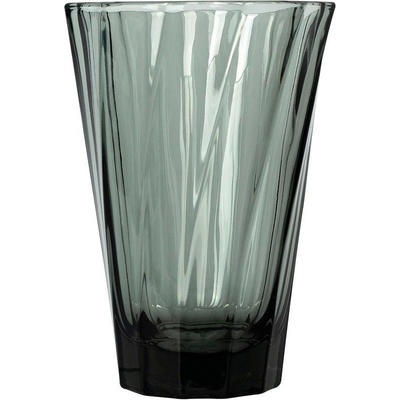 Loveramics Urban Glass Twisted Cafe Latte Glass Čierna 360 ml