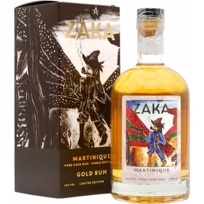 Zaka Martinique Gold 42% 0,7 l (karton)