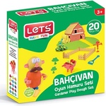 LET'S Пластилин Gardener, Комплект, 20 елемента Let`s L-9107
