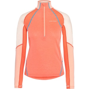 Kari Traa Дамско синтетично термобельо Kari Traa Women's Alma Half Zip Longsleeve - Coral (916-4111-0414)