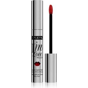 PUPA I´m Loveproof матиращо течно червило за дълготраен ефект цвят 011 Kiss Me Red 2.7ml