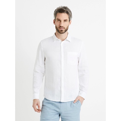 Celio Бяла мъжка ленена риза Celio Daflix Celio | Byal | МЪЖЕ | S