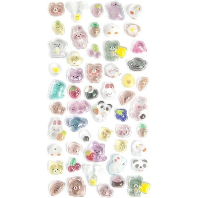 DP Craft Samolepky Candy Drops 53ks zvířátka
