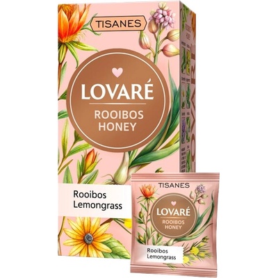 Lovaré Rooibos Honey 24 sáčkov