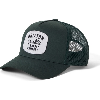 Brixton Мъжка шапка с козирка Brixton Hubal Curved Netplus Medium Profile Trucker Hat Cap - Primal Green / Primal Green - размер One Size (904-5663-0211)