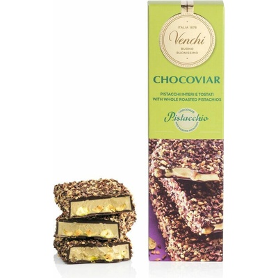 Chocoviar Pistacchio Pistáciová tyčinka v tmavej čokoláde 200 g