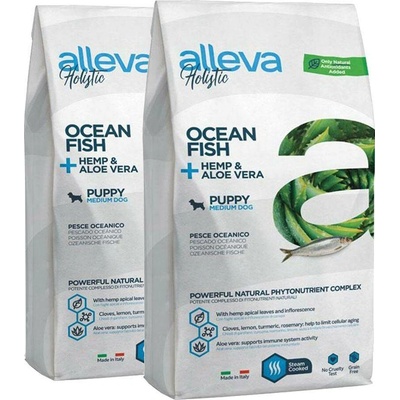 Alleva Holistic Puppy medium Ocean Fish 2 x 12 kg