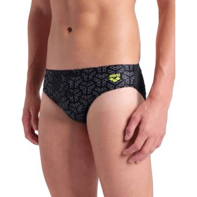 arena performance monogram swim briefs black m - uk34