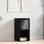 vidaXL LP Кутия за съхранение Черен дъб 71x34x36cm Инженерна дървесина (862401)