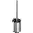 Sapho X-STEEL XS305 WC kefa, valcová, malá, čierná kefa, brúsená nerez
