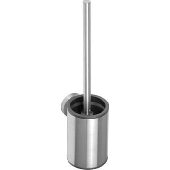 Sapho X-STEEL XS305 WC kefa, valcová, malá, čierná kefa, brúsená nerez