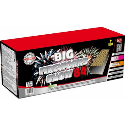 Ohňostroj Baterie výmetnic BIG FIREWOR ks SHOW 84 ran multikalibr 1 1 TARRA pyrotechnik BAT8450D