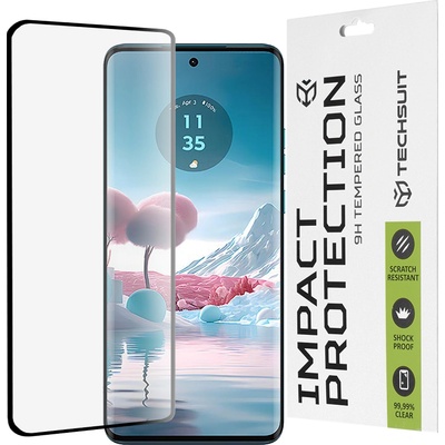 Techsuit Протектор за Motorola Edge 40 Neo - 111D Full Cover / Full Glue Glass / 3D Curved Screen - Черен