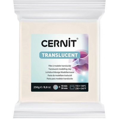 Cernit translucent průsvitná bílá 250 g 005